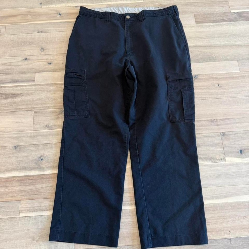 2000s baggy Dickies black cargo pants Size 36/32 #workwear #cargo